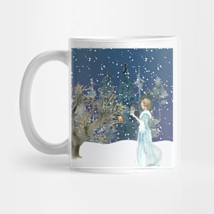 dreamy winter snow scene Mug